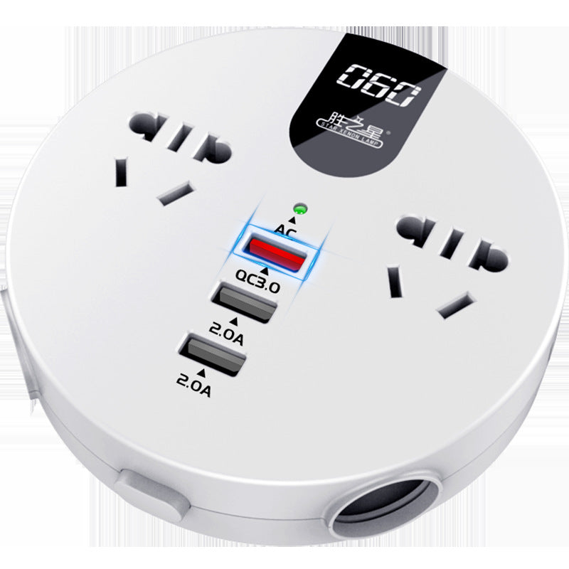 Car Inverter Mobile Charger | QC3.0 Fast Charge