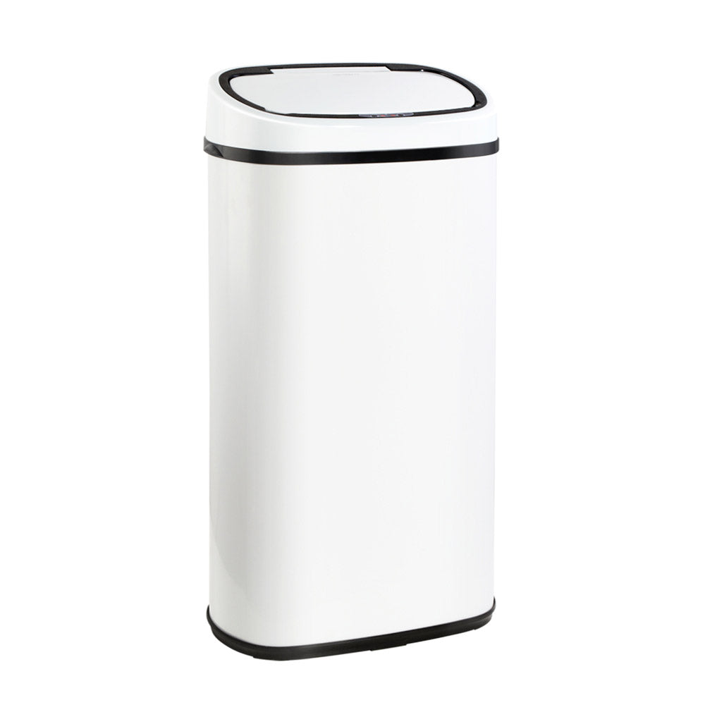 Smart Motion Sensor Bin | Devanti (58L – White)