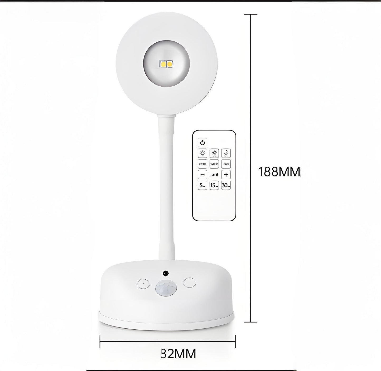 Wireless Smart LED Wall Light | Rechargeable Motion-Sensor with Remote (No-Drill Mount)