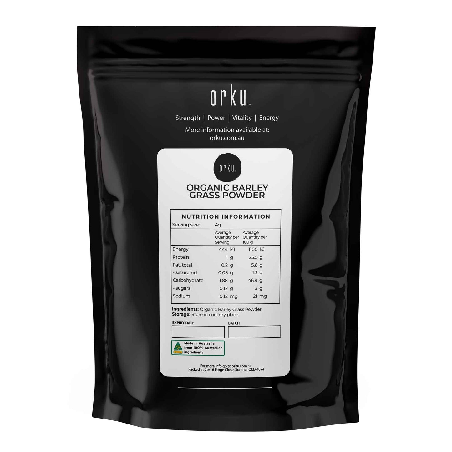 Organic Barley Grass Powder | 400g Superfood Supplement