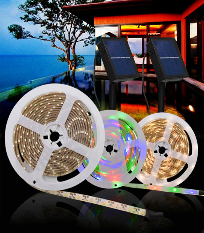Smart Solar LED Strip Light | 3M Waterproof Outdoor Lighting
