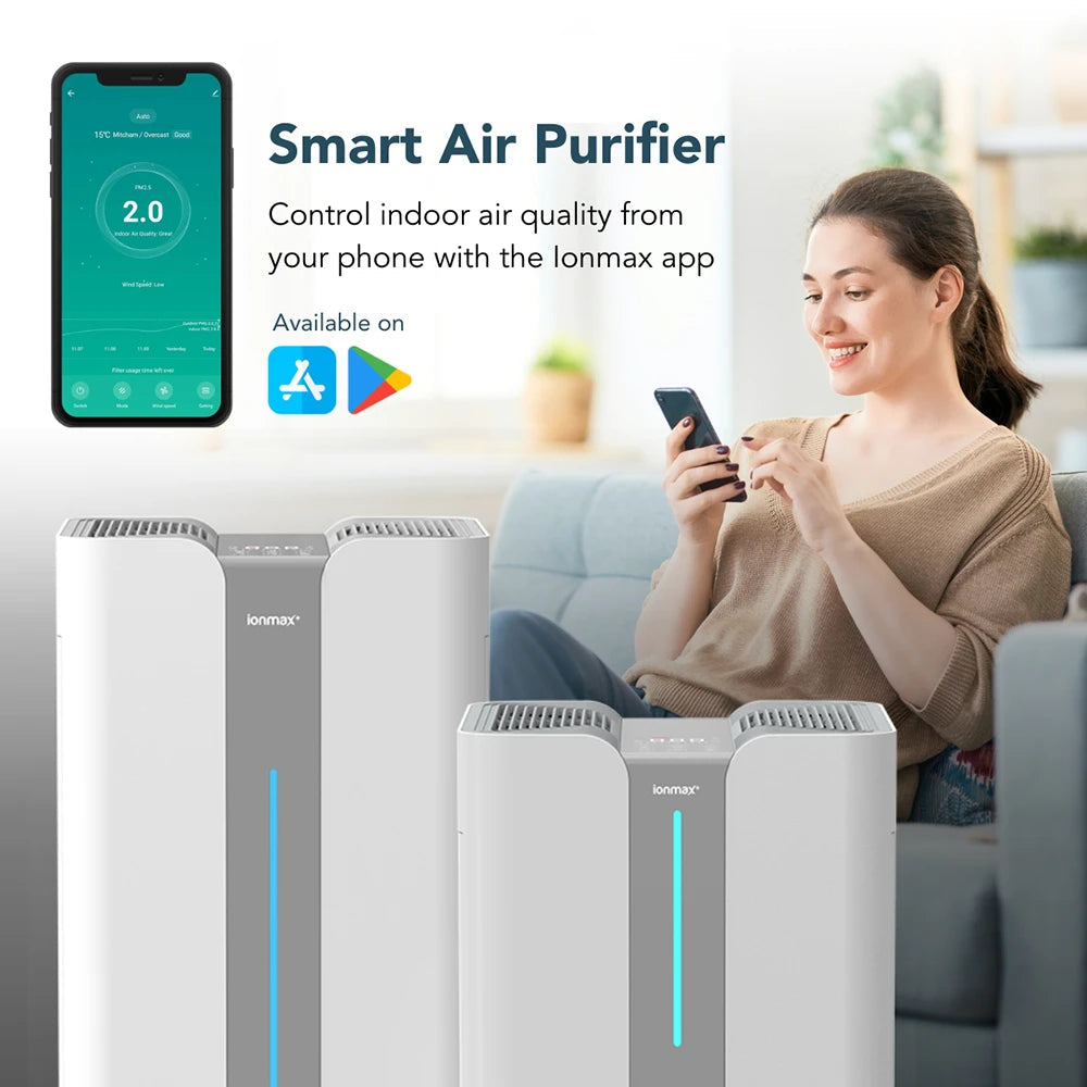 Smart HEPA Air Purifier | Ionmax+ Aire 900 m³/h CADR (Wi-Fi Control)