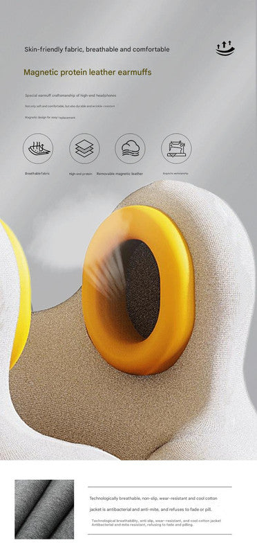 Smart Neck Pillow with Dual Noise Reduction, HIFI Bluetooth & Graphene Heating – “Sleep Elf” Travel Pillow (Lake Blue)