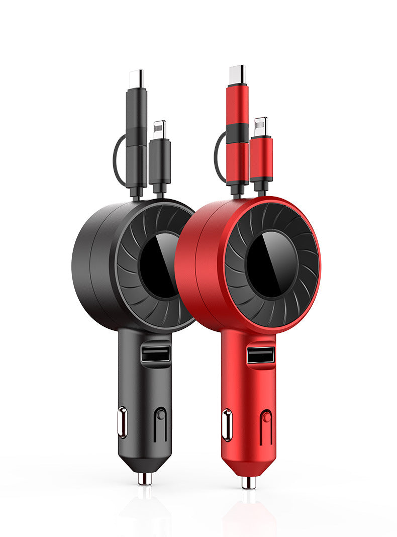 Car Mobile Phone Fast Charger | 3-in-1 Retractable (7th Gen)