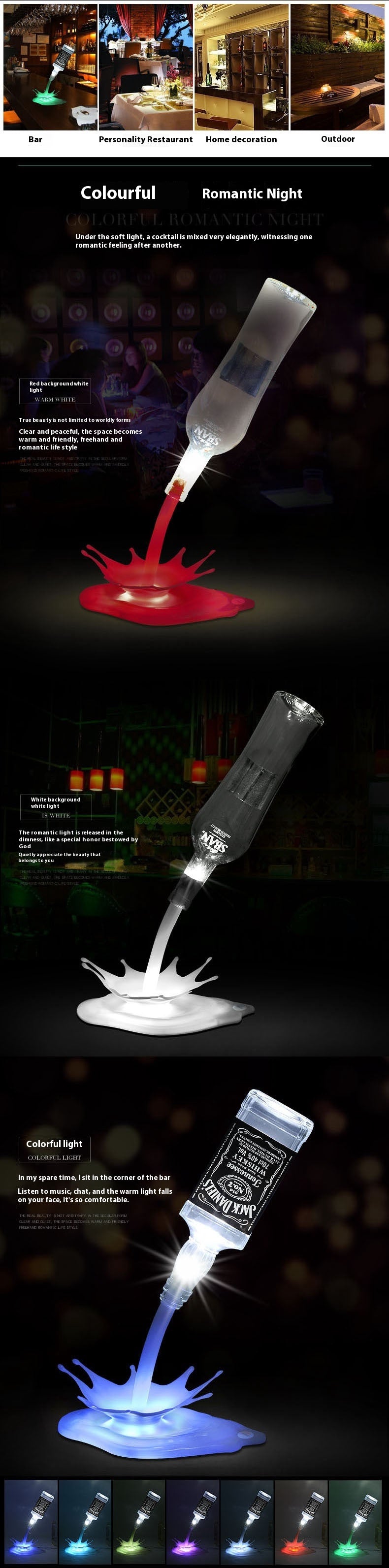 Smart Pouring Light Bar Touch Table Lamp | USB Rechargeable