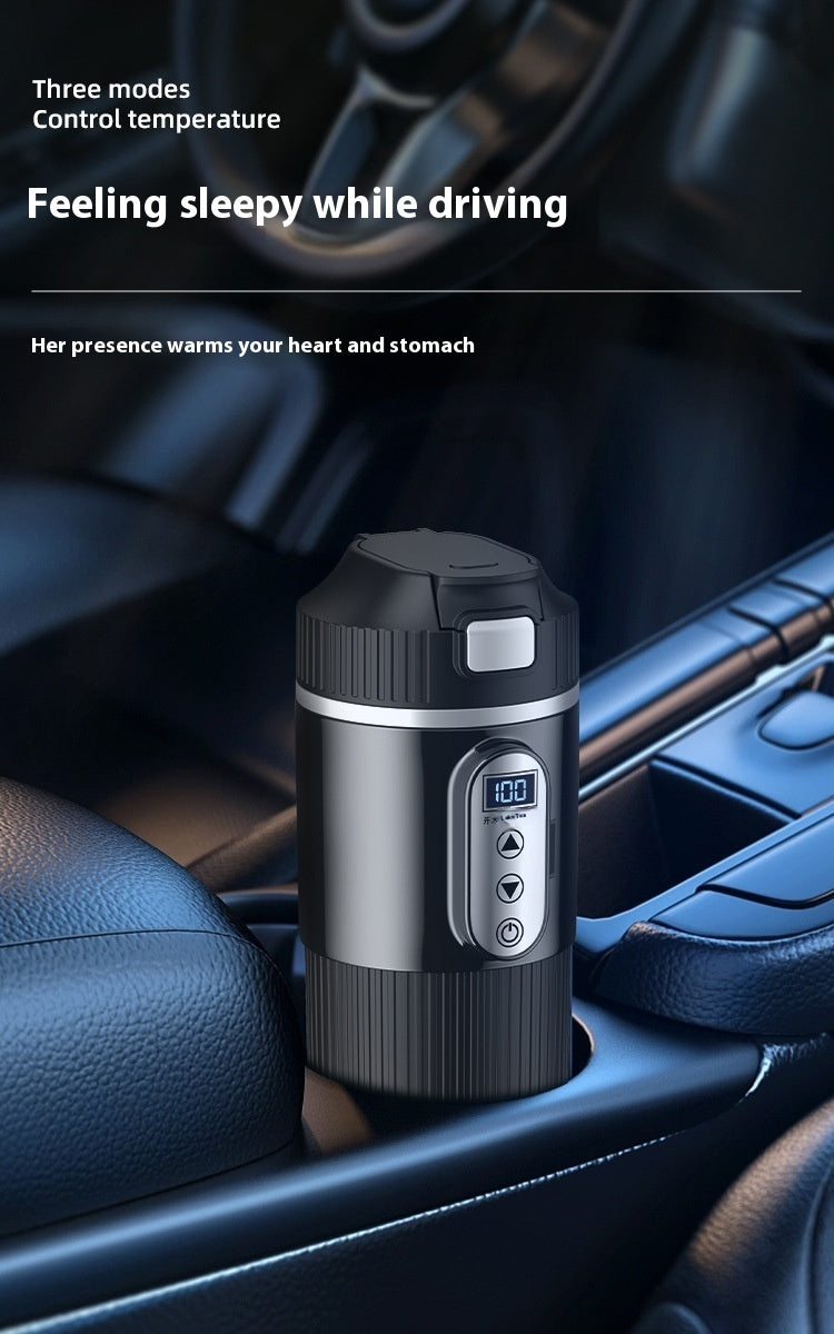 Smart Car Boiling Travel Mug | Portable Self-Heating Vacuum Cup