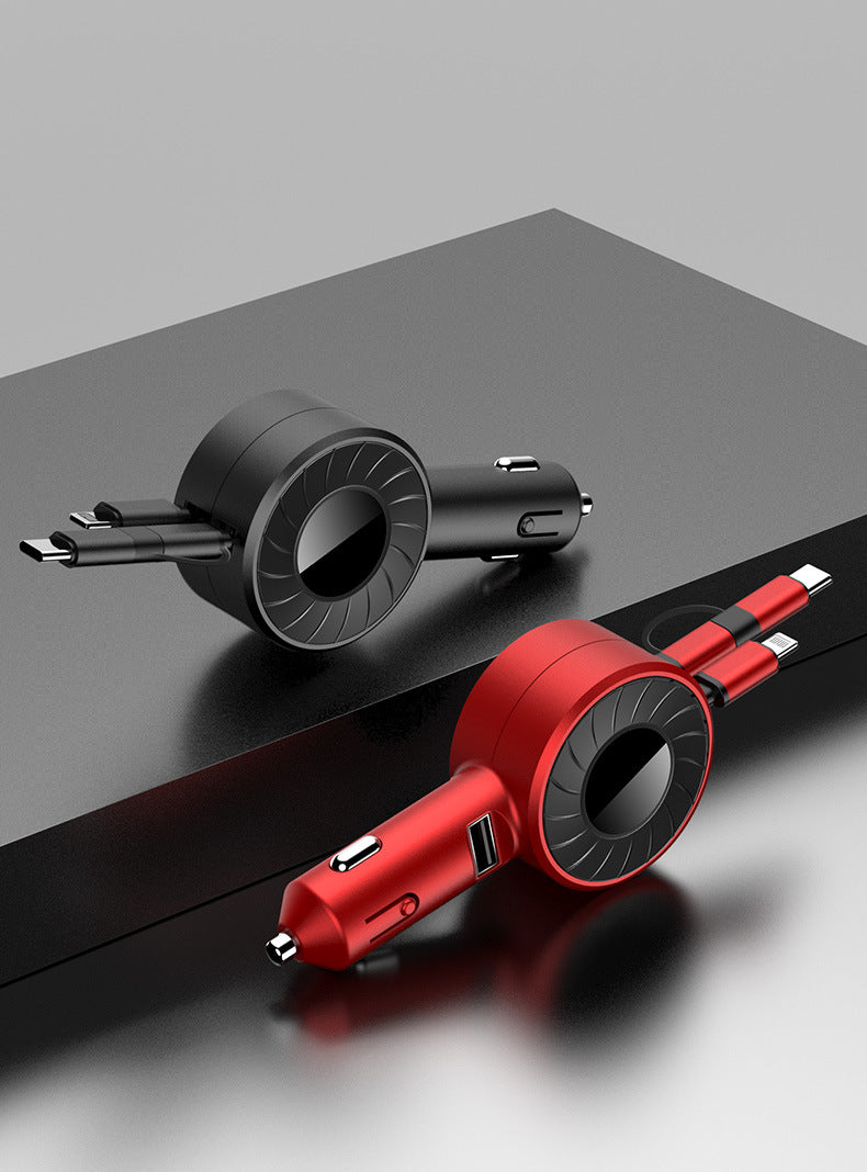 Car Mobile Phone Fast Charger | 3-in-1 Retractable (7th Gen)