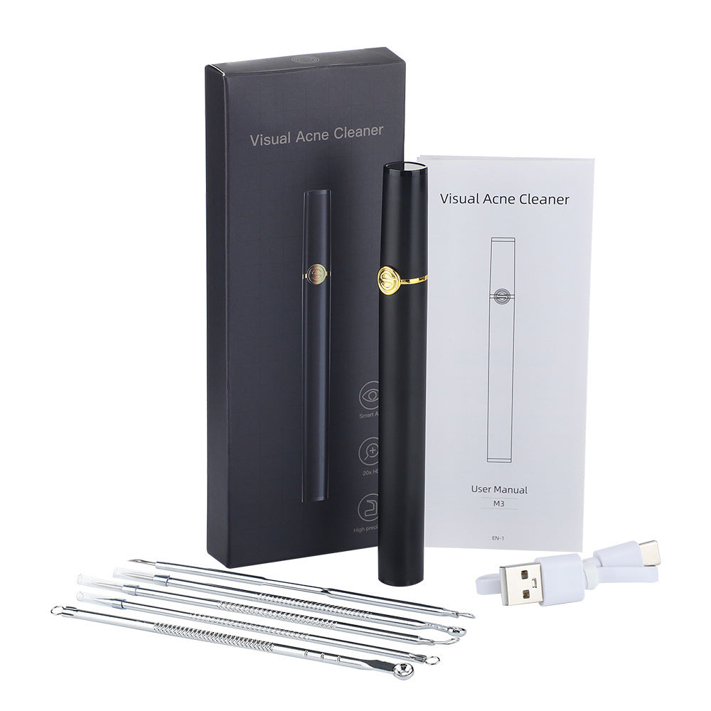 Smart Pore Vacuum Cleaner | Visual Blackhead Remover & Acne Extractor (Pink)