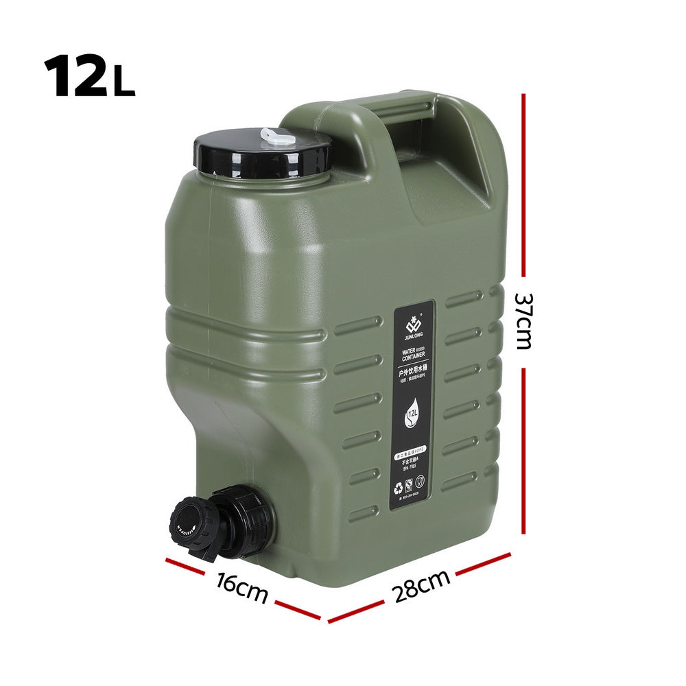 Weisshorn 12L Water Container Jerry Can | Green