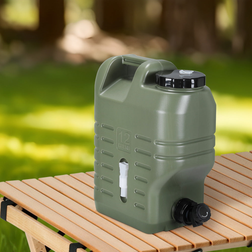 Weisshorn 12L Water Container Jerry Can | Green
