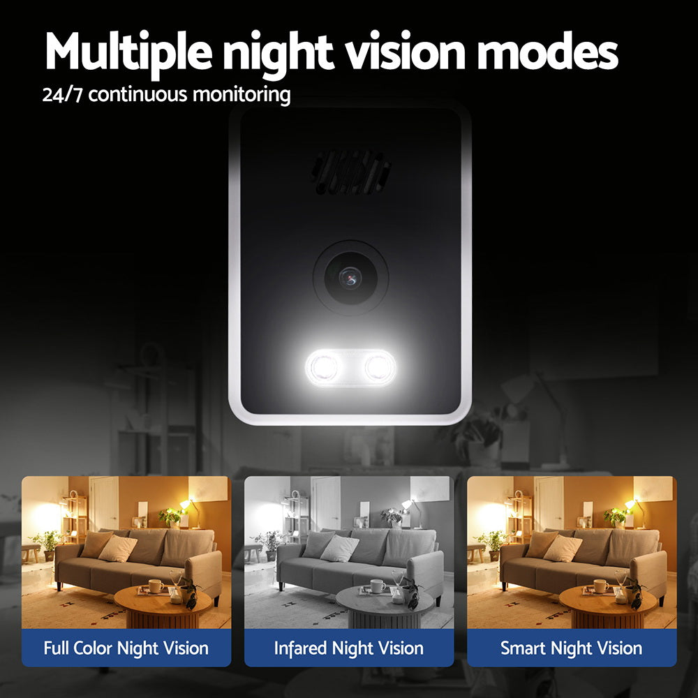 UL-Tech 3MP Smart IP Camera | Baby Monitor with Full-Colour Night Vision & 360° View