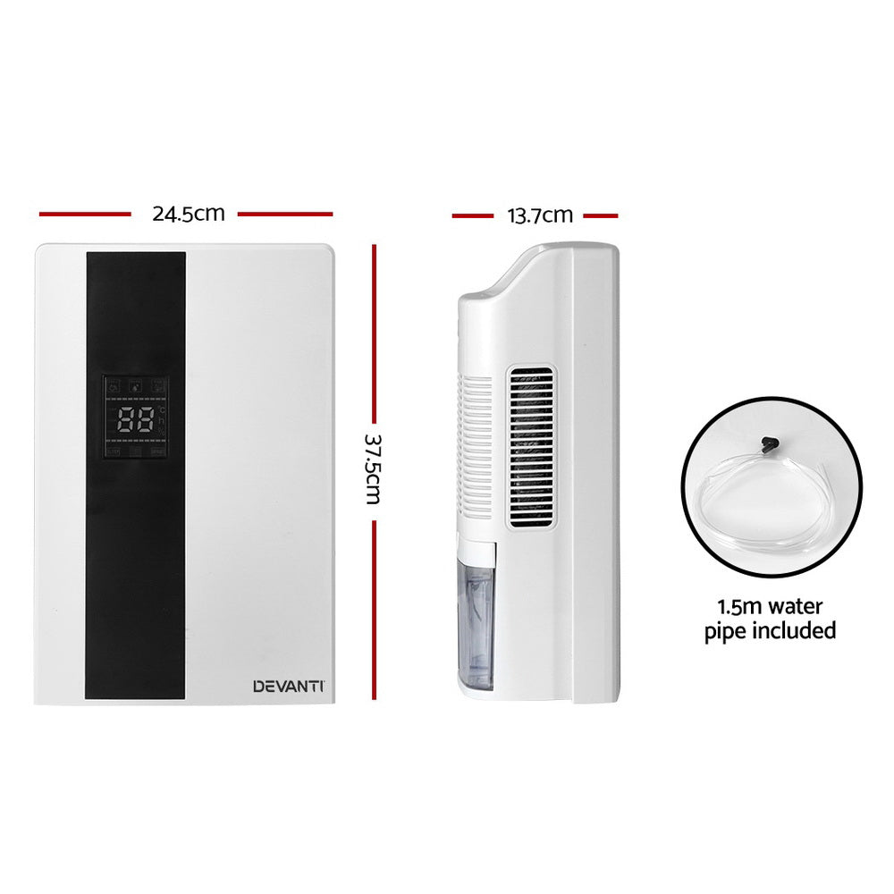 Smart Dehumidifier & Air Purifier | 2L Automatic (White)