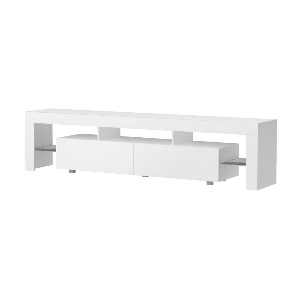 Smart LED TV Entertainment Unit | Artiss Elo 200cm High-Gloss Cabinet (White)