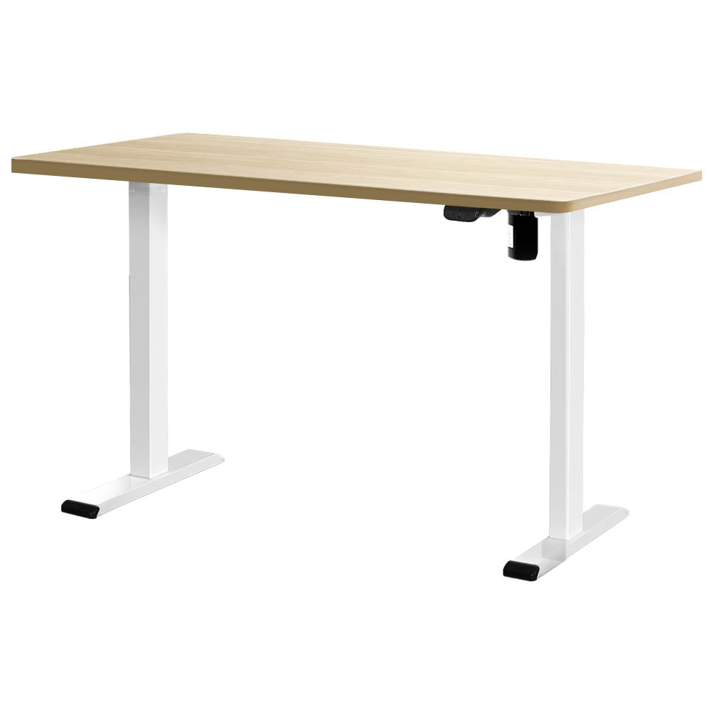 Smart Motorised Standing Desk | Adjustable Sit-Stand Workstation (White Oak)