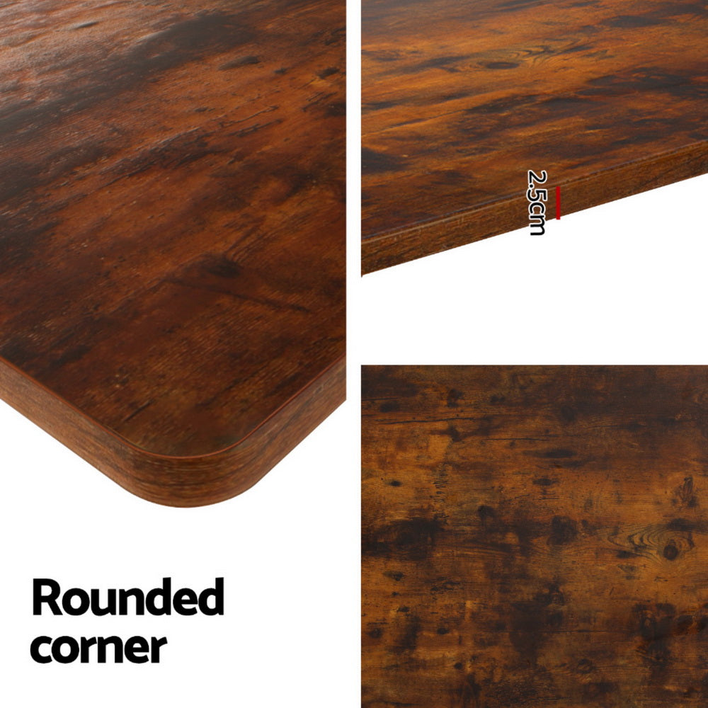 Smart Motorised Standing Desk | Dual-Motor Adjustable Workstation (Rustic Brown)