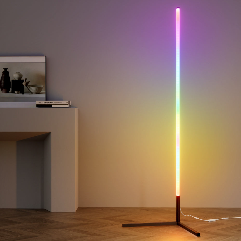 Artiss RGB LED Floor Lamp | Corner Gaming & Ambient Light with Remote & App Control