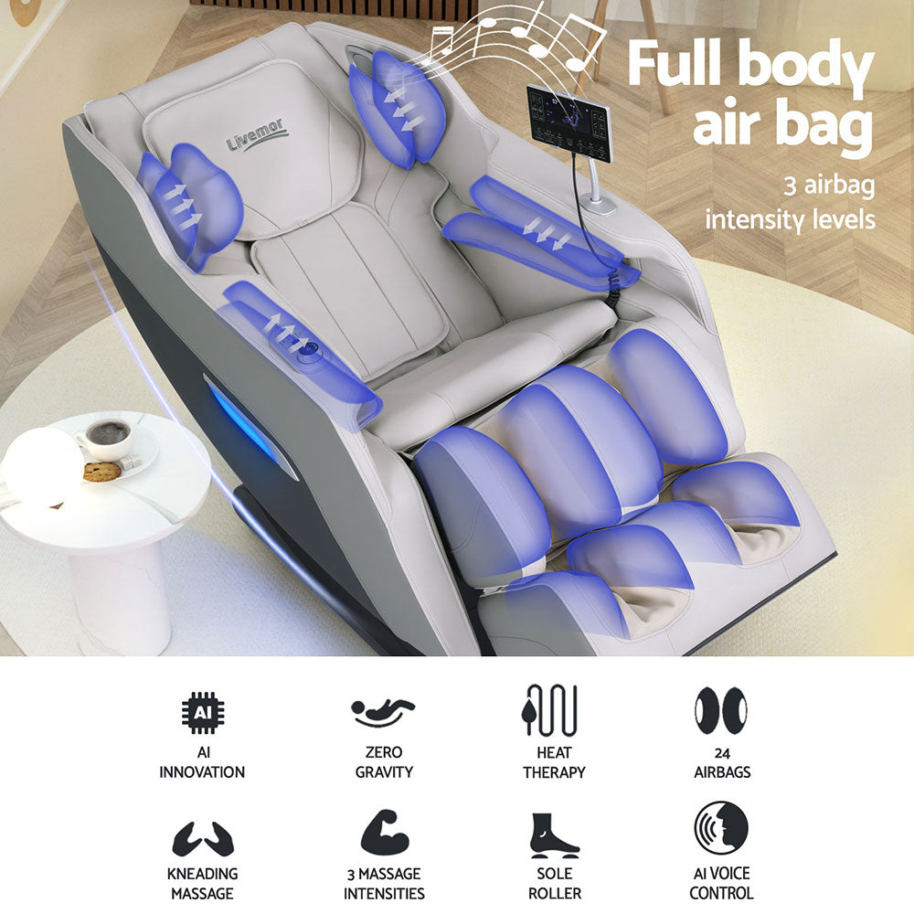 Livemor Massage Chair Electric Recliner Home Massager (Brisa)