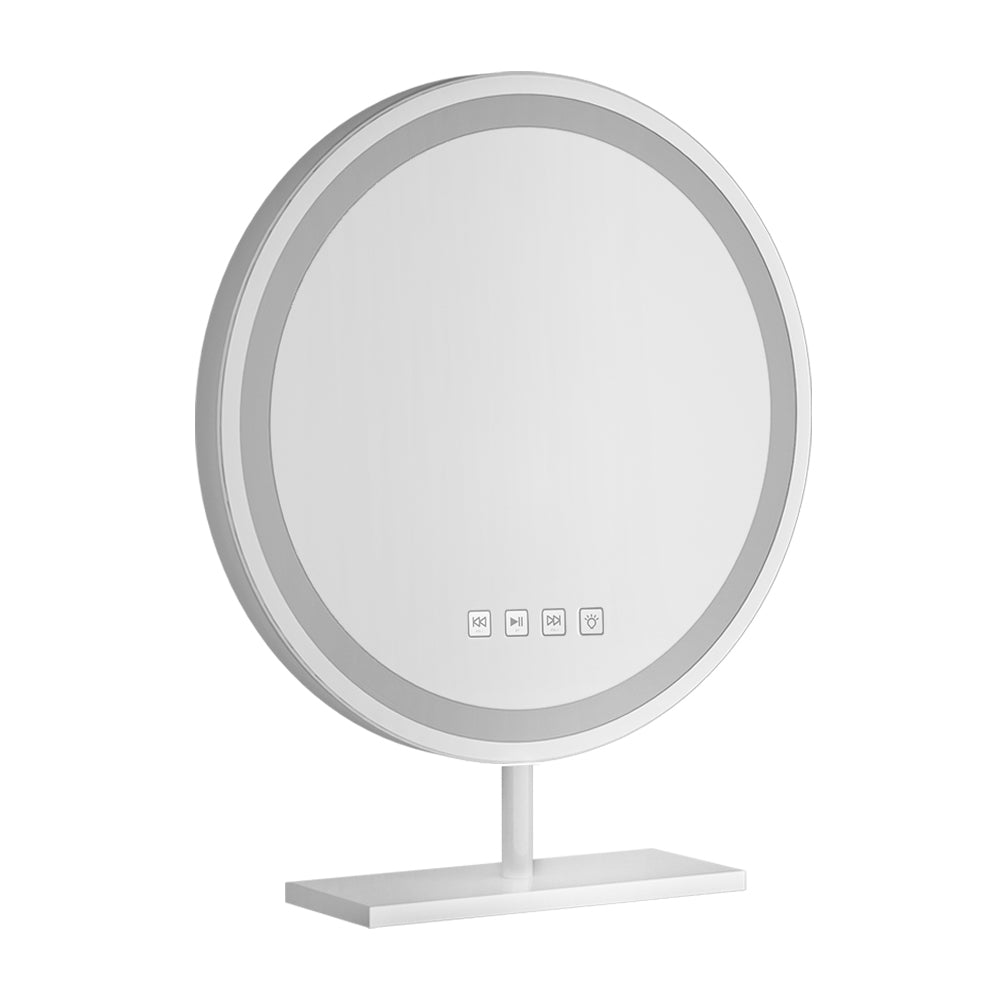 Smart Bluetooth Hollywood Makeup Mirror | Embellir 40x40cm Round LED Vanity