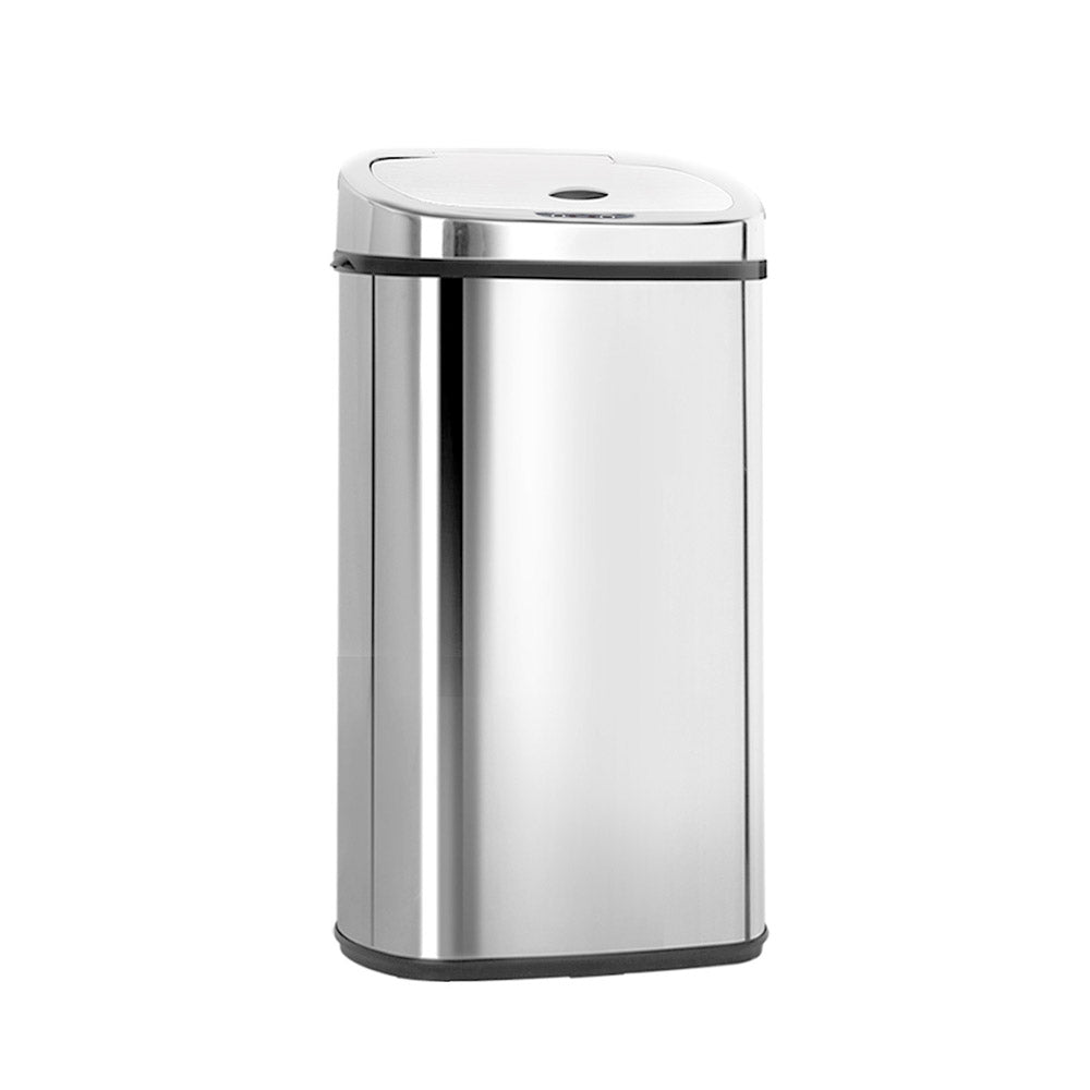 Smart Motion Sensor Bin | Devanti (50L – Silver)