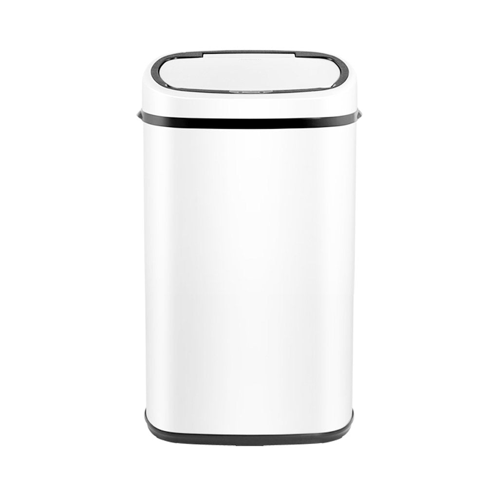 Smart Motion Sensor Bin | Devanti (58L – White)