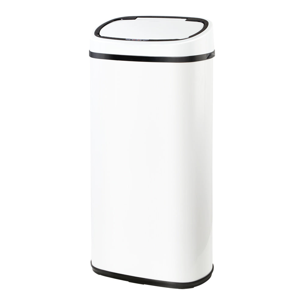 Smart Motion Sensor Bin | Devanti (68L – White)