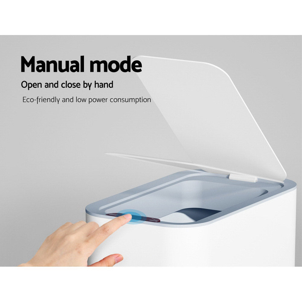 Smart Motion Sensor Bin | Devanti (9L – White)