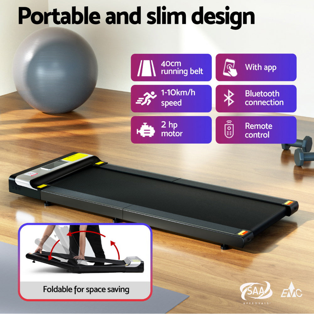 Everfit Electric Walking Pad | Foldable Under-Desk Treadmill with Remote & App Control