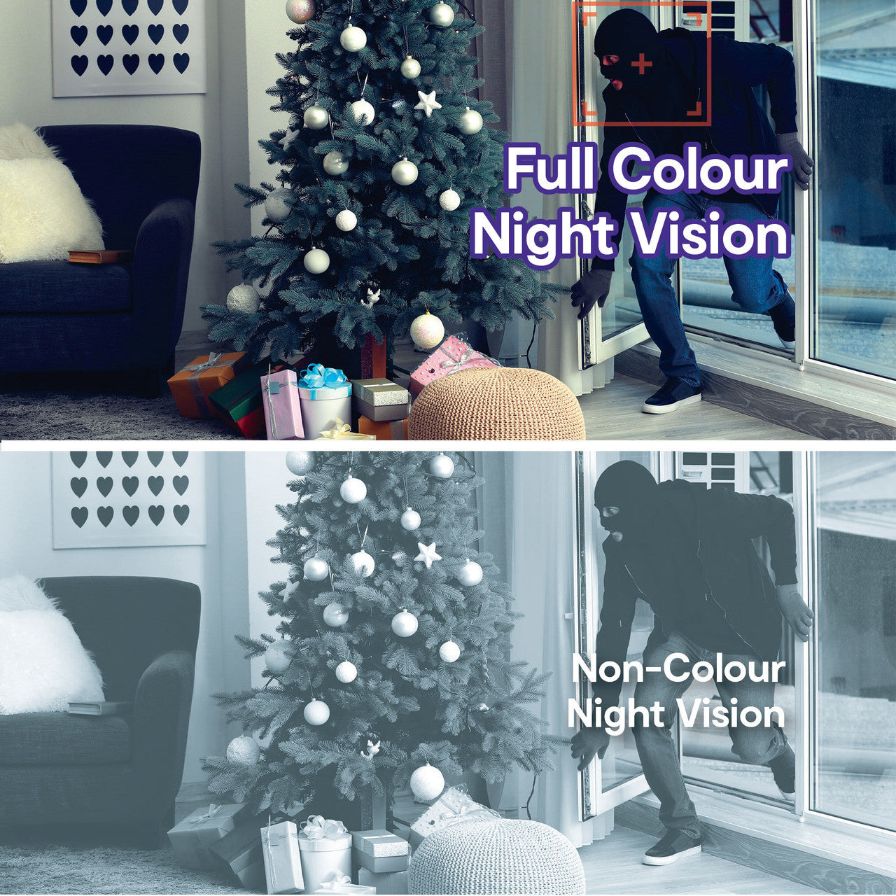 Laser FHD Outdoor Pan Tilt Camera Solar White