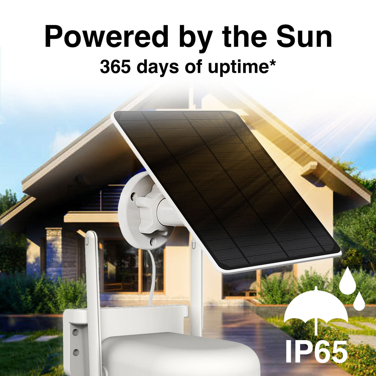 Laser FHD Outdoor Pan Tilt Camera Solar White