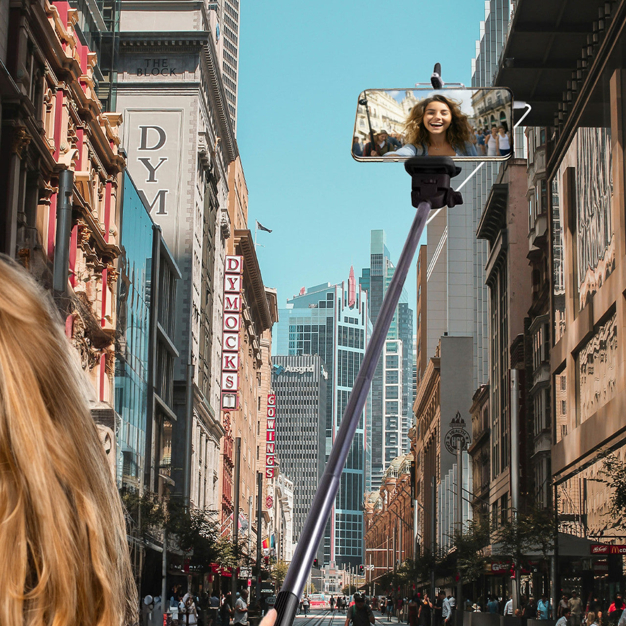 Laser Universal Selfie Pole with Control Cable