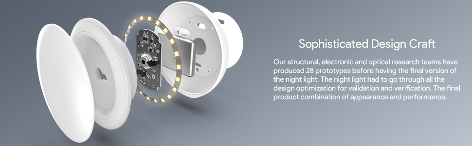 Smart LED Motion Sensor Night Light | 400-Day Battery, Stick-On Cordless Design (Warm White)