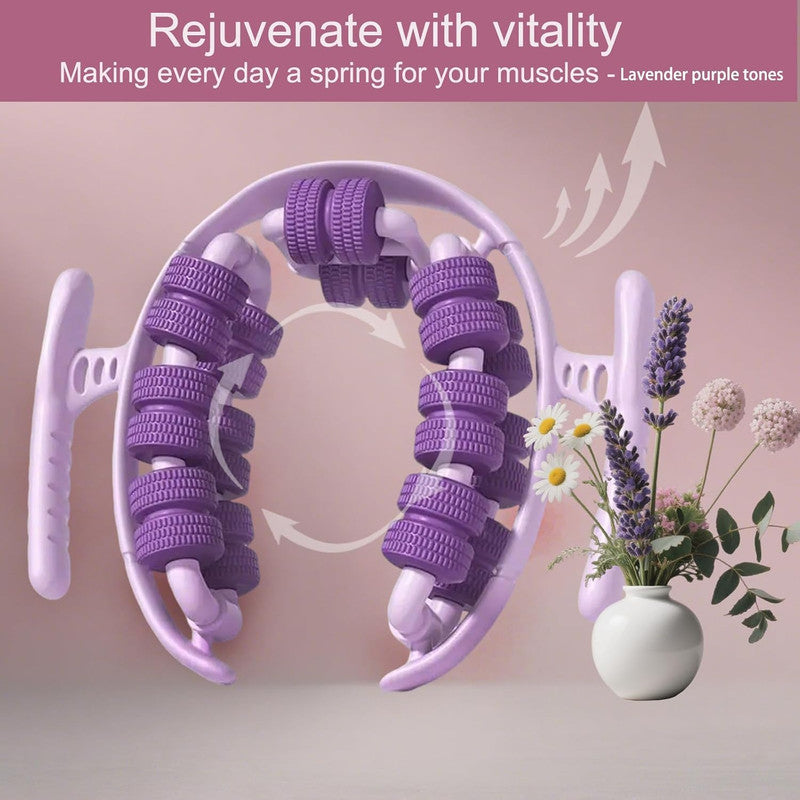 Purple Lymphatic Drainage Massager 360° Anti-Cellulite Body Sculpting Roller