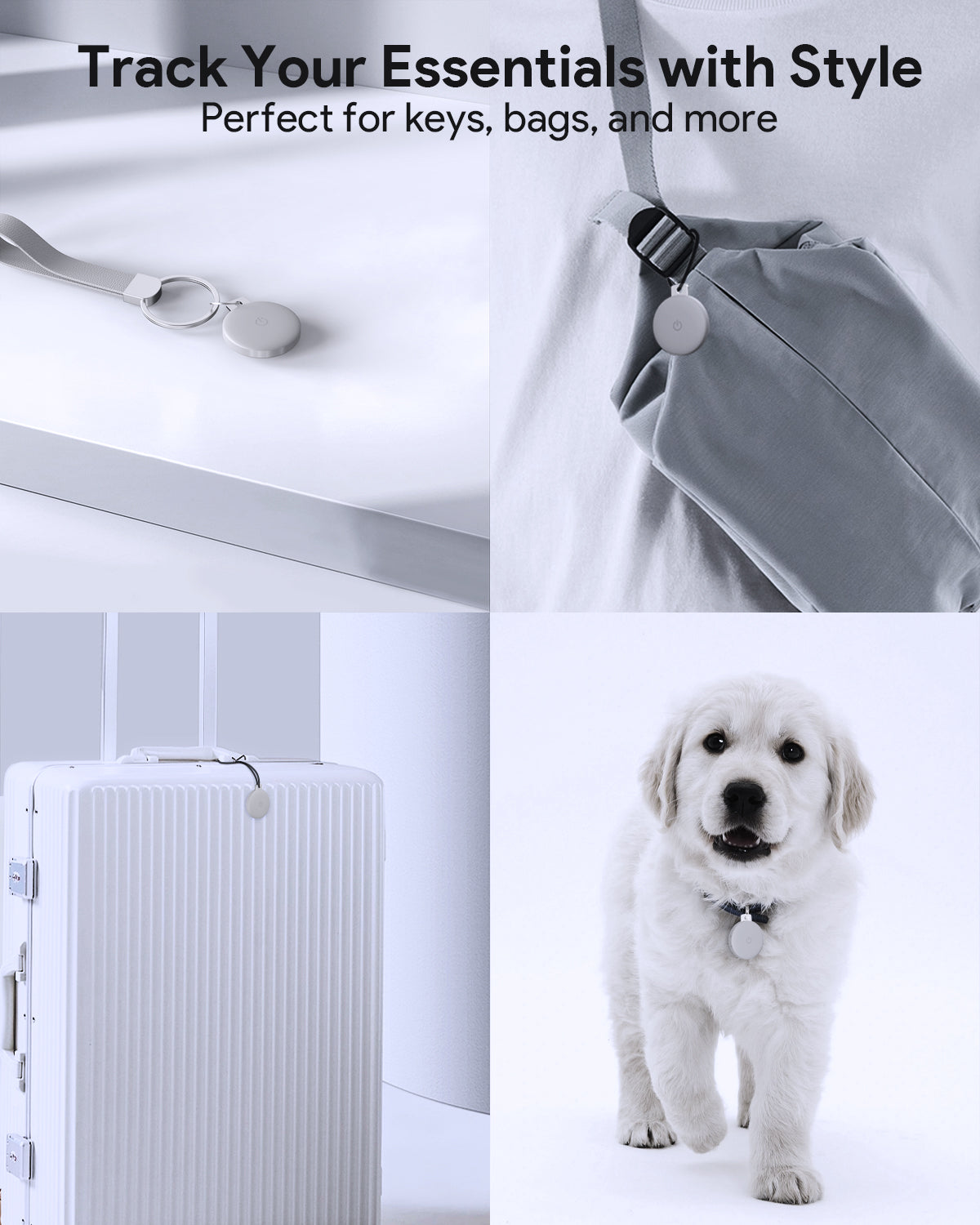 Smart Bluetooth Tracker | Compact Key, Bag & Pet Finder (Aukey TM-10)