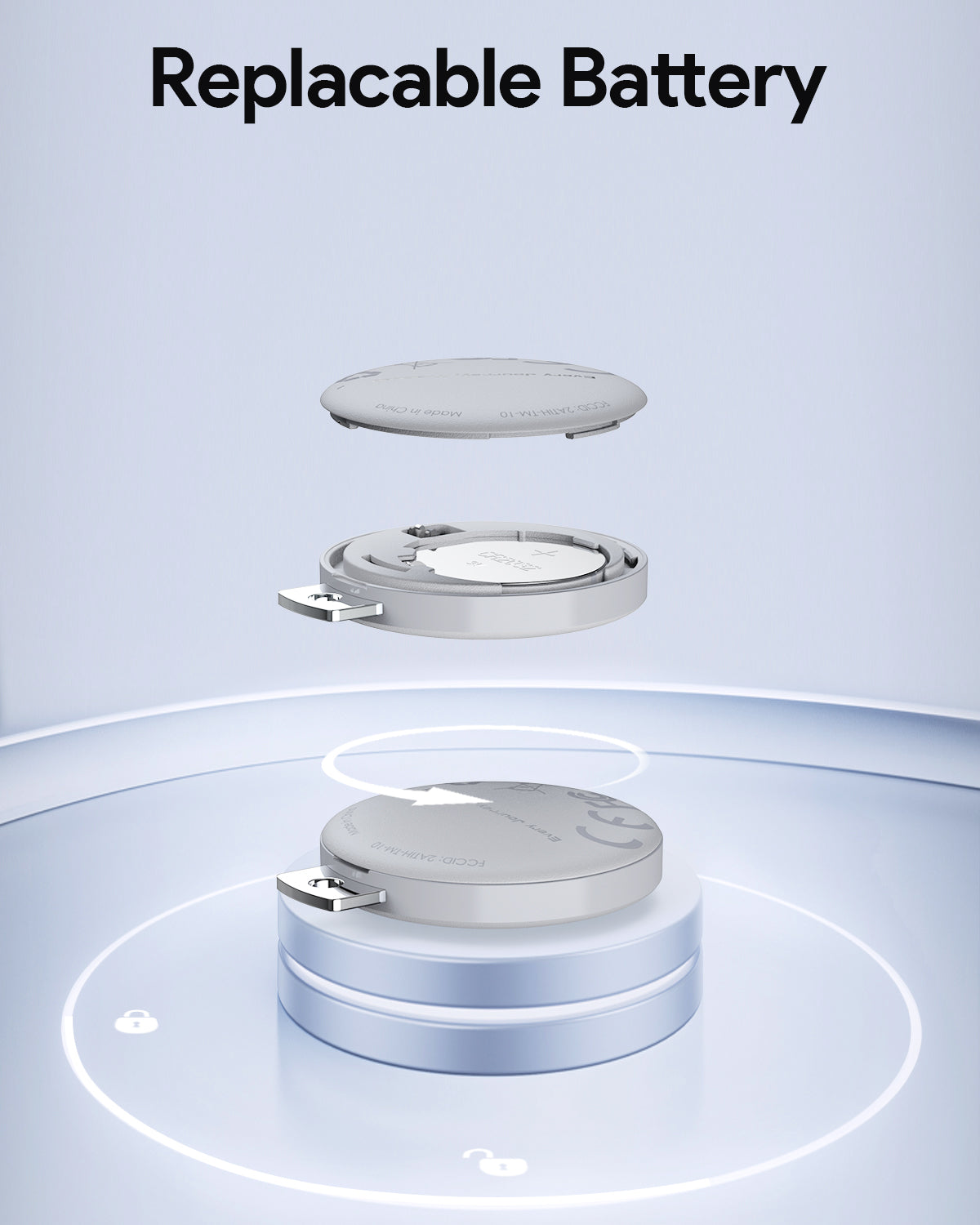 Smart Bluetooth Tracker | Compact Key, Bag & Pet Finder (Aukey TM-10)