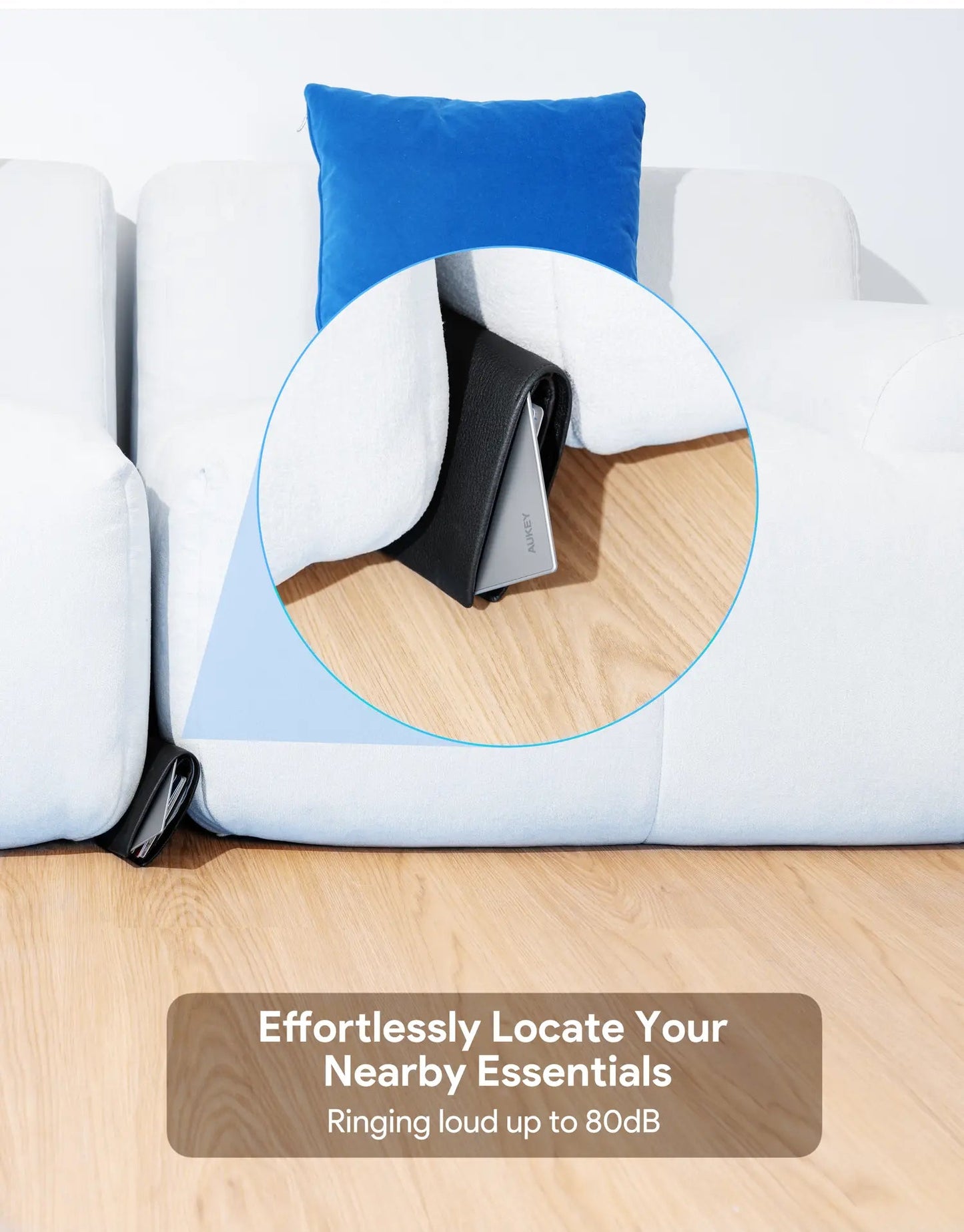 Smart Bluetooth Tracker | Ultra-Thin Wallet & Key Finder (Aukey TM-21)