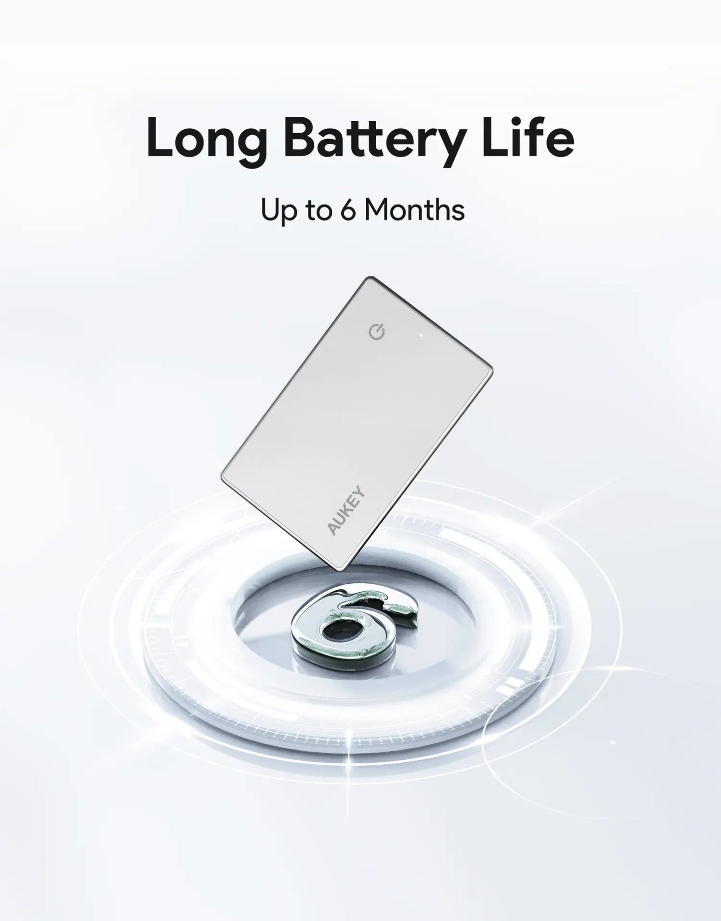 Smart Bluetooth Tracker | Ultra-Thin Wallet & Key Finder (Aukey TM-21)