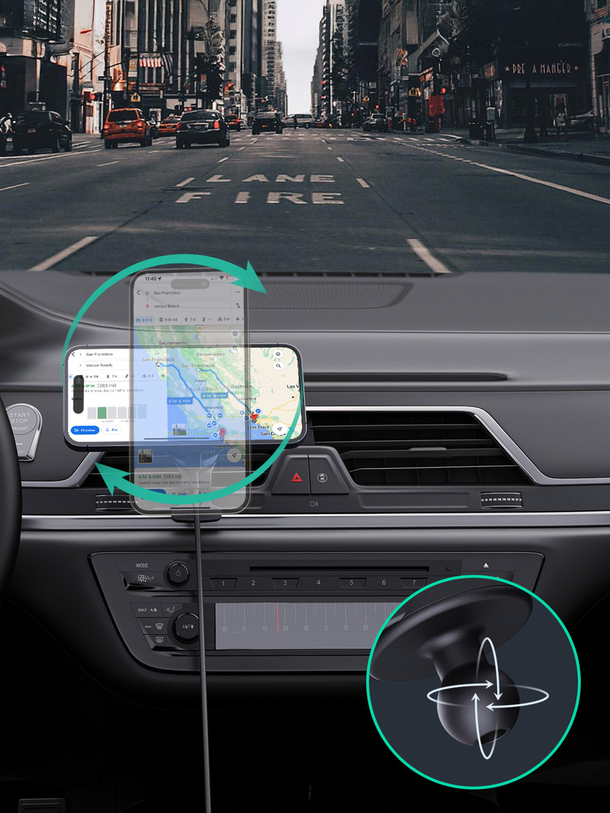 Smart MagFusion Qi2 Car Charger Mount | Aukey 15W Magnetic Fast Charger with Active Cooling (HD-MC13A)