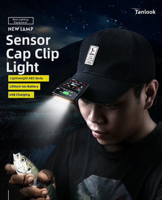 Smart LED Fishing Headlamp | Motion-Sensor Dew Detection Rechargeable Light