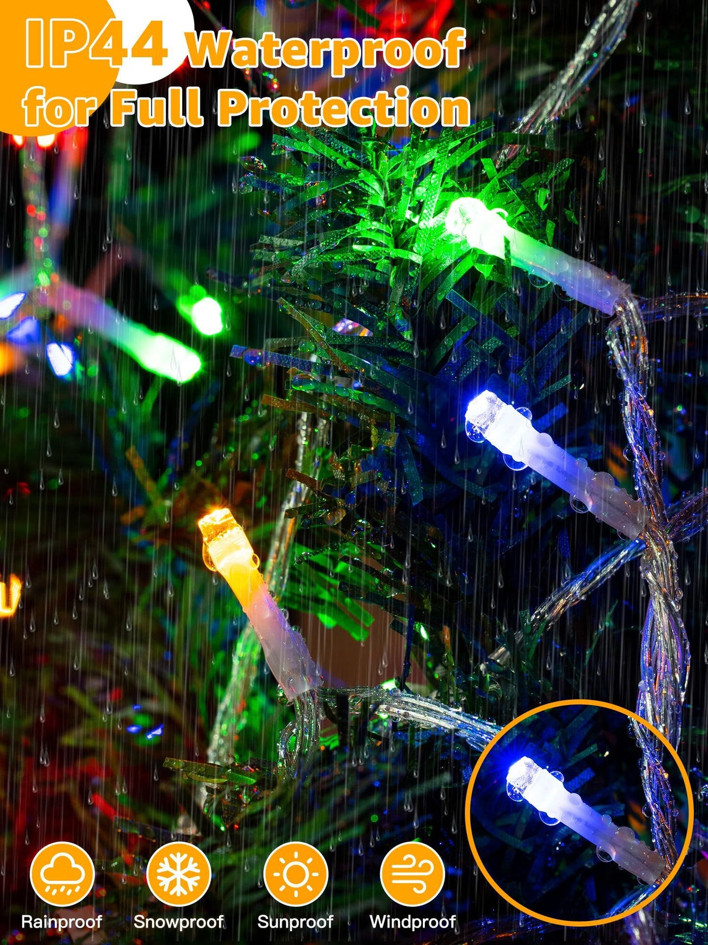 900 LED Fairy String Lights Colorful | 30m USB Green Wire IP44 Waterproof 8-Mode Remote