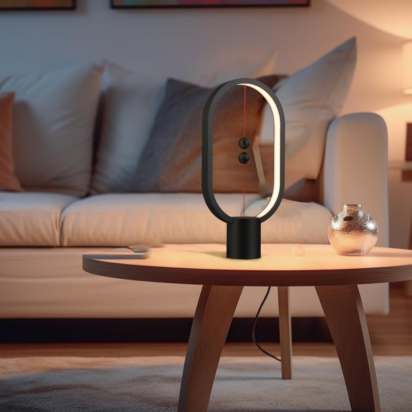 Magnetic Balance LED Table Lamp Black | Award-Winning USB Dimmable Light