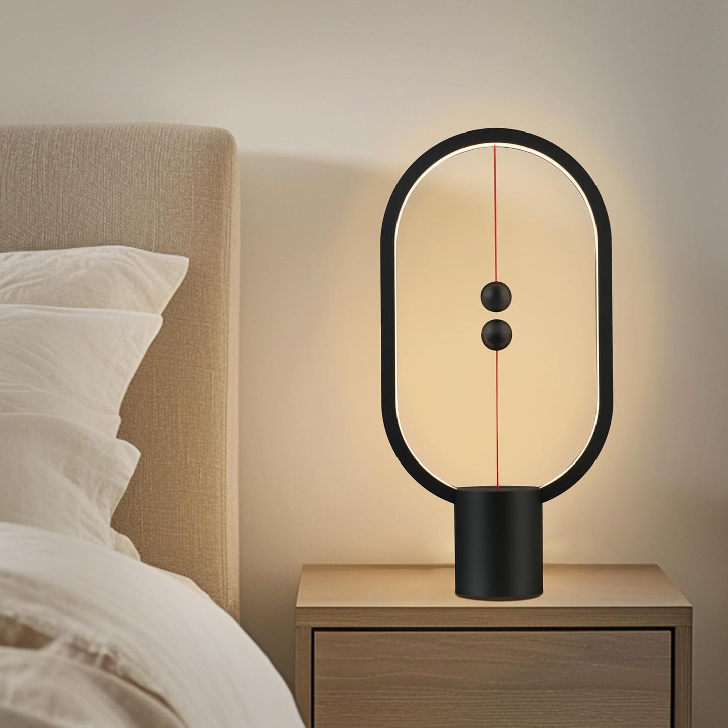 Magnetic Balance LED Table Lamp Black | Award-Winning USB Dimmable Light