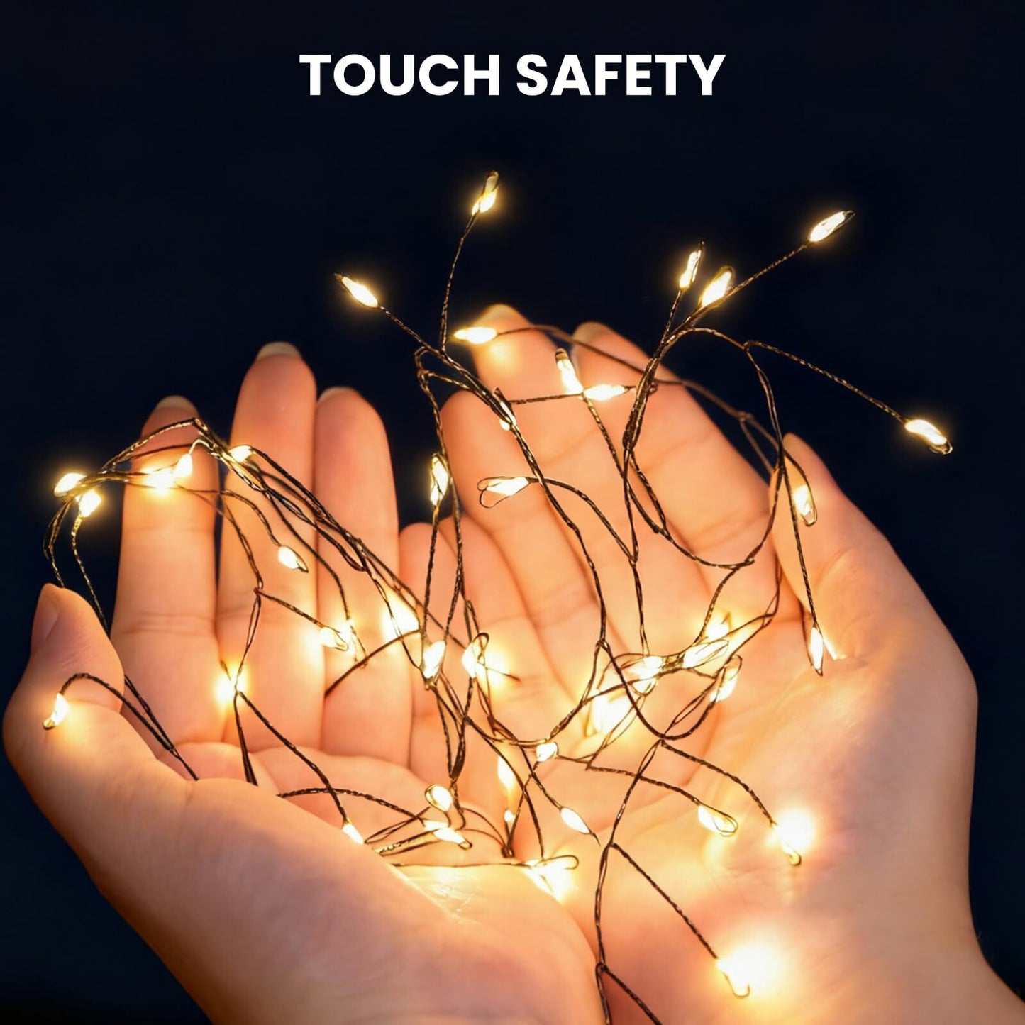 900 LED Fairy String Lights Warm White | 30m USB Black Wire IP44 Waterproof 8-Mode Remote