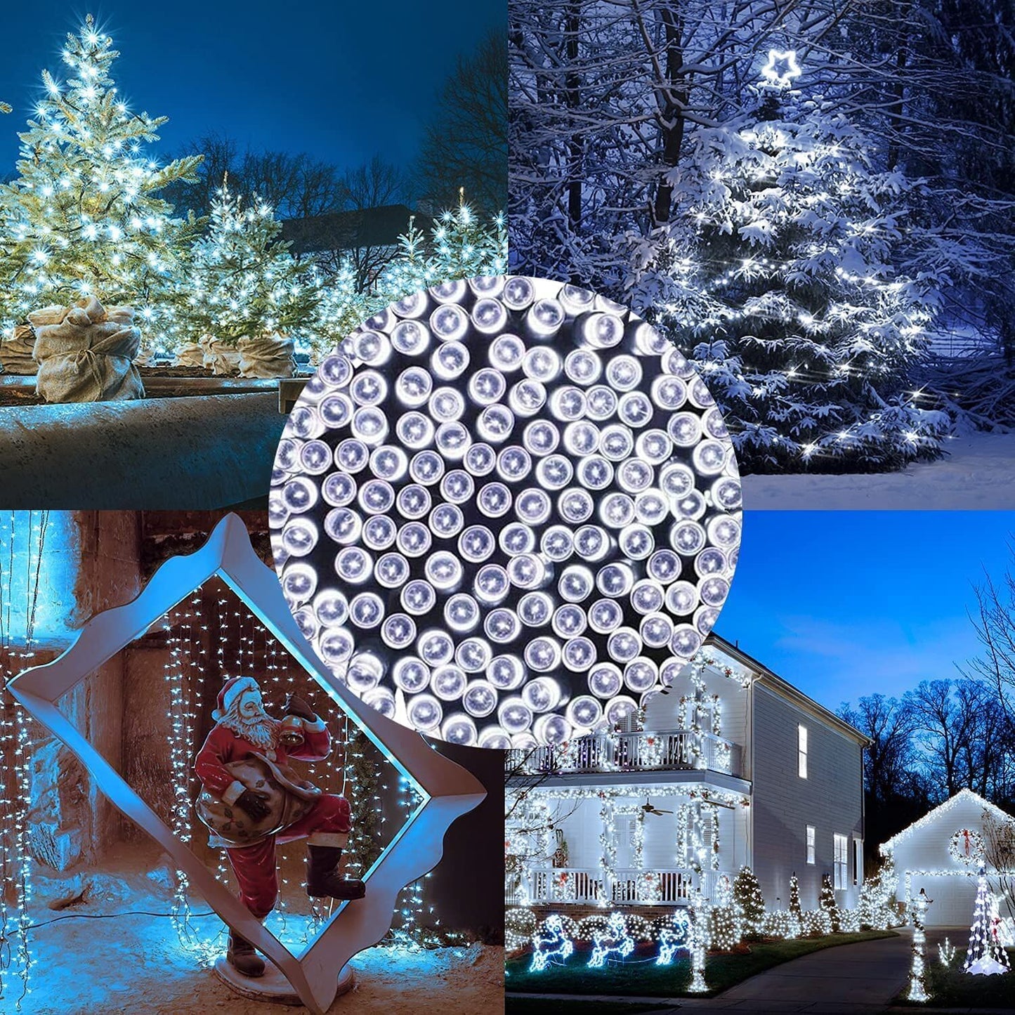 900 LED Fairy String Lights Cool White | 30m USB Green Wire IP44 Waterproof 8-Mode Remote