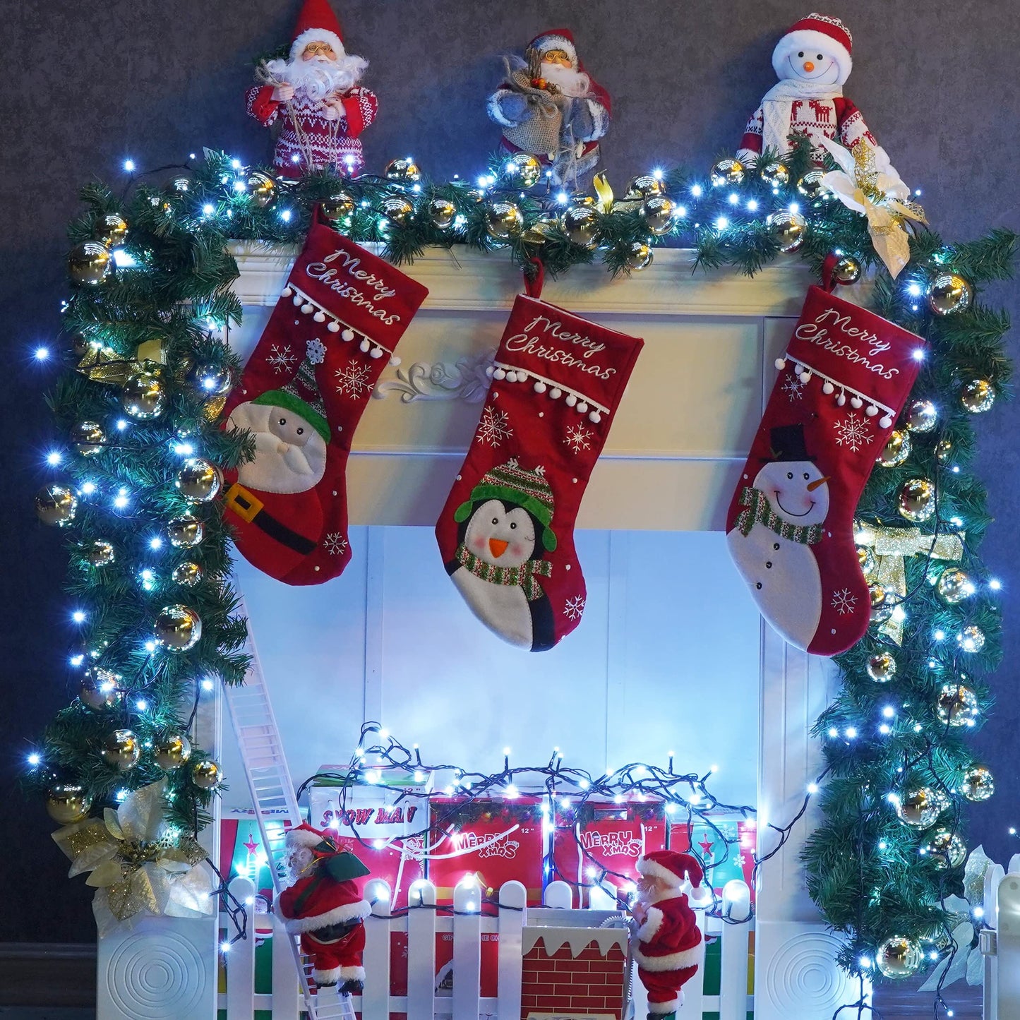 900 LED Fairy String Lights Cool White | 30m USB Green Wire IP44 Waterproof 8-Mode Remote