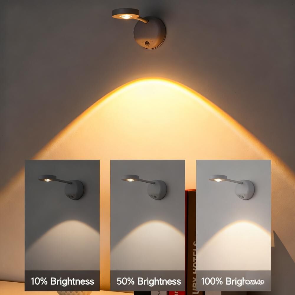 Wireless Smart LED Wall Light | Rechargeable Motion-Sensor with Remote (No-Drill Mount)