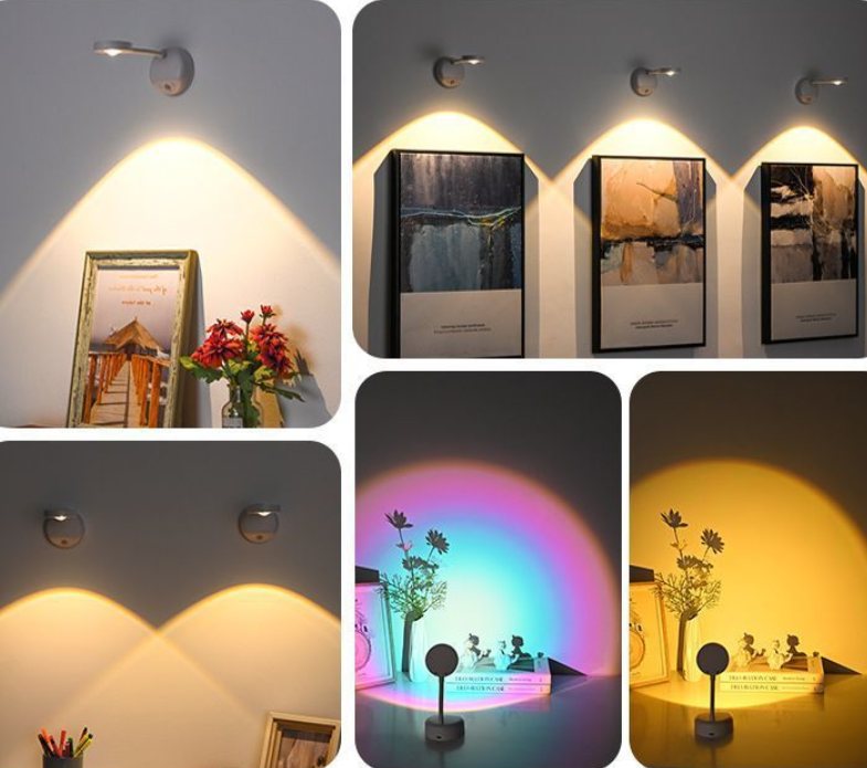 Wireless Smart LED Wall Light | Rechargeable Motion-Sensor with Remote (No-Drill Mount)