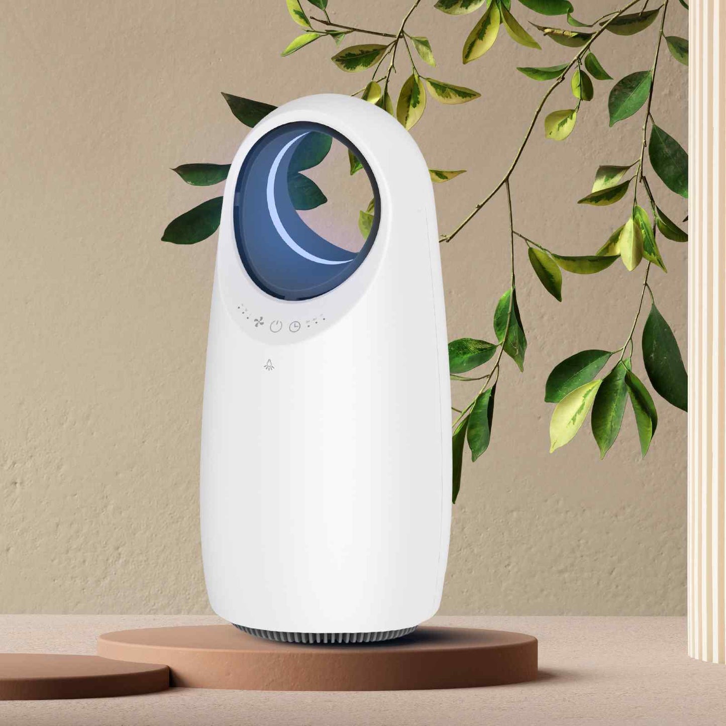 Smart HEPA Air Purifier | MyGenie Eco Flow Wi-Fi (Ultra-Quiet White)