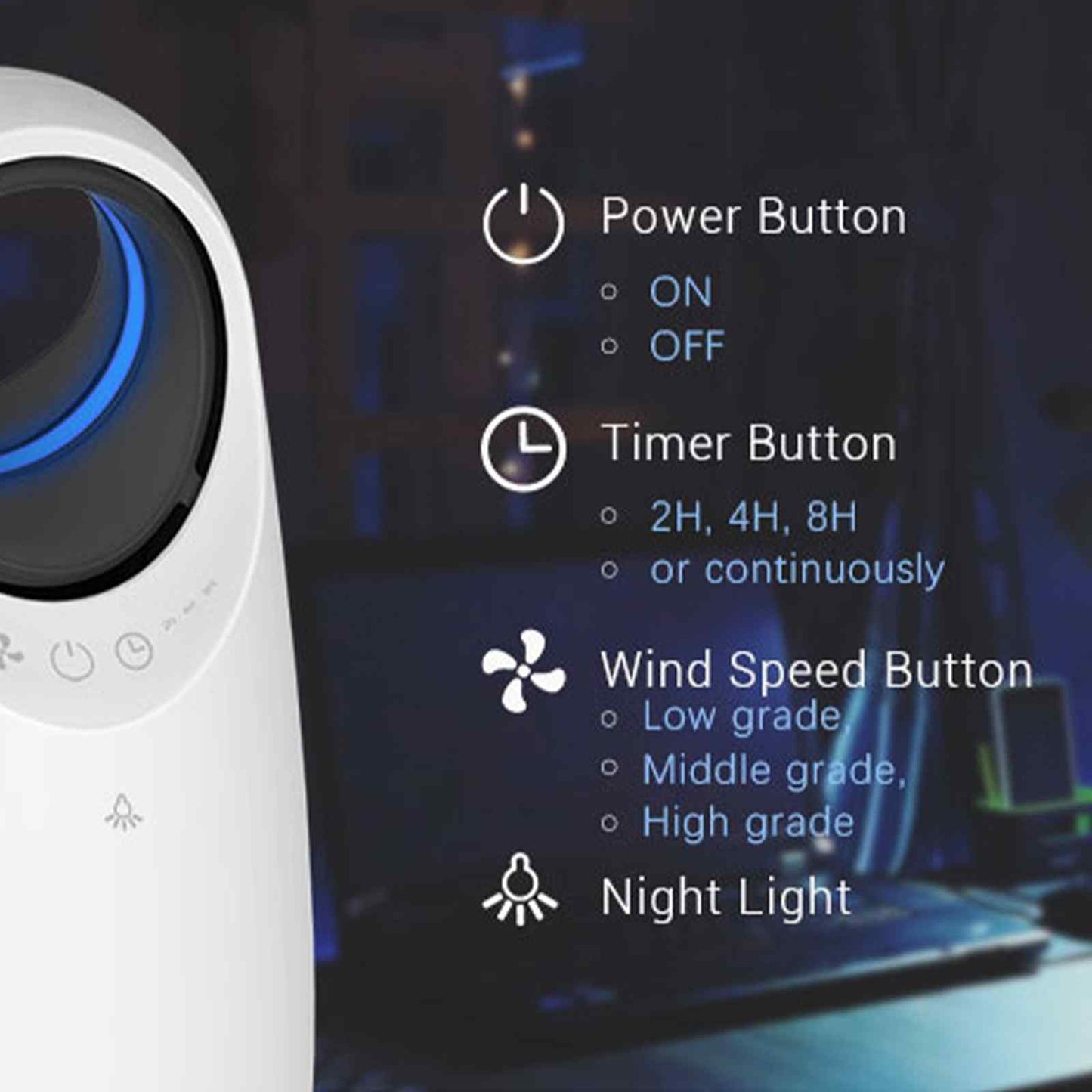 Smart HEPA Air Purifier | MyGenie Eco Flow Wi-Fi (Ultra-Quiet White)