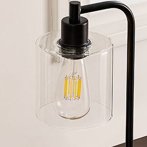 Smart Industrial Table Lamp Set | 2-Pack with USB Charging Ports (Bulb Not Included)