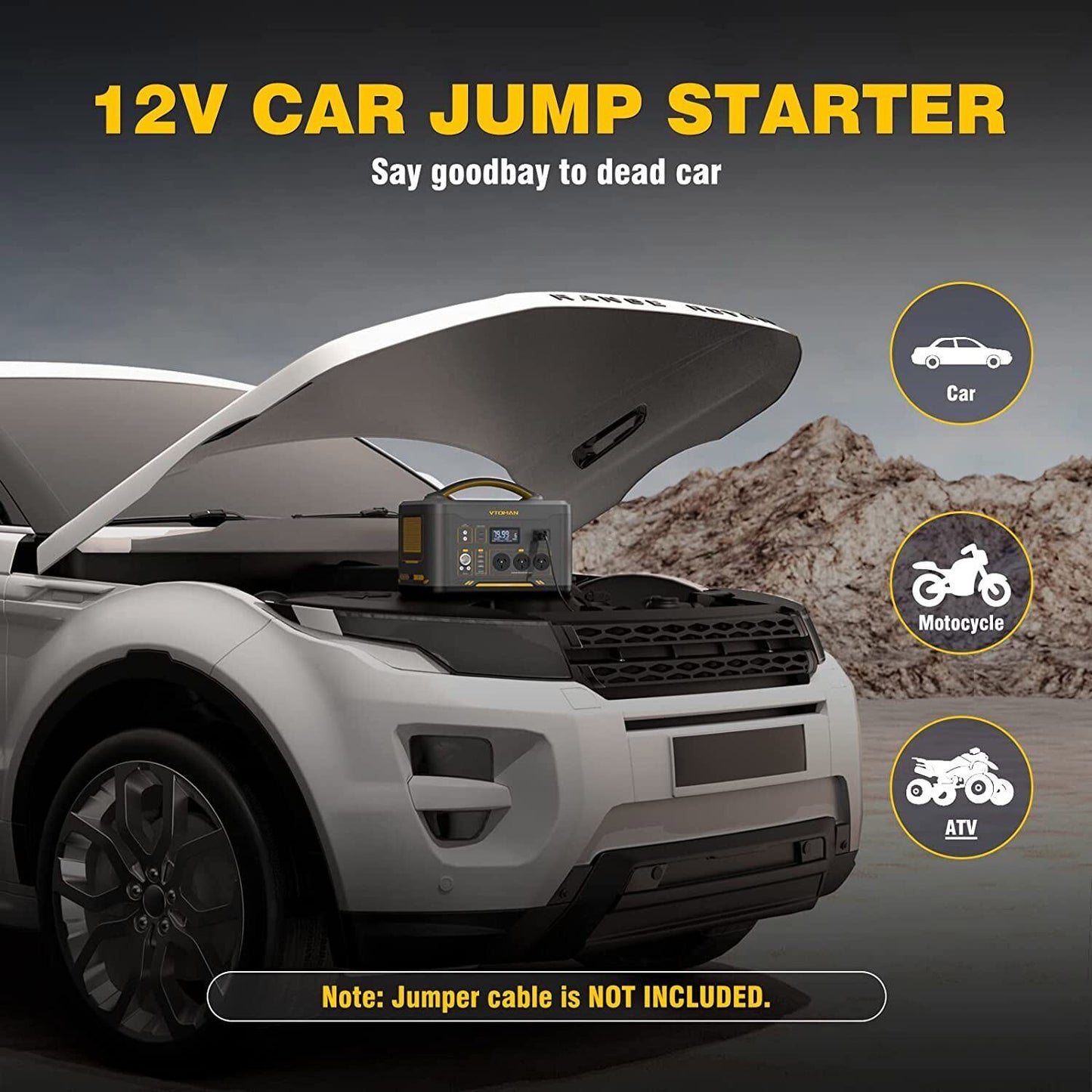 Smart 1000W 1408Wh Portable Power Station | Solar Generator with LiFePO4 & Fast Charging